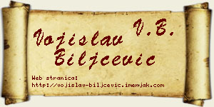 Vojislav Biljčević vizit kartica